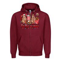Burgundy tis the season christmas tree  cake baseball Zipper Hoodie - AdoDesignShop