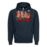 Navy tis the season christmas tree  cake baseball Zipper Hoodie - AdoDesignShop