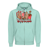 Seafoam tis the season christmas tree  cake baseball Zipper Hoodie - AdoDesignShop