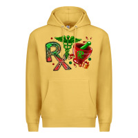 Antique Gold rx christmas pharmacy Premium Hoodie - MaliasSmallBusiness
