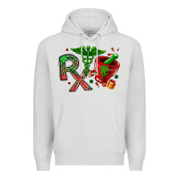 Dove Grey rx christmas pharmacy Premium Hoodie - MaliasSmallBusiness