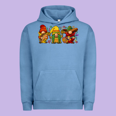 Cinco De Mayo Gnomies Urban Hoodie Designed By Barkaloodesign