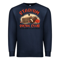 Navy stadium social club football Premium Sweatshirt - MaliasSmallBusiness