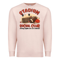 Pale Pink stadium social club football Premium Sweatshirt - MaliasSmallBusiness