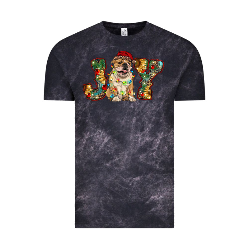 Bulldog Christmas Joy Vintage Tee by RanaPortraitStore | Teevron