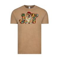 Vintage Coffee bulldog christmas joy Vintage Tee - RanaPortraitStore