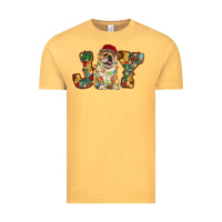 Vintage Mustard bulldog christmas joy Vintage Tee - RanaPortraitStore