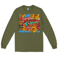 American Flag Firefighter Wife Long Sleeve Tee | Teevron