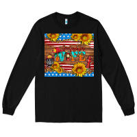 Black american flag firefighter wife Long Sleeve Tee - HRA Design Shop