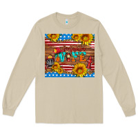 Mushroom american flag firefighter wife Long Sleeve Tee - HRA Design Shop