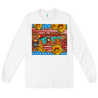 White american flag firefighter wife Long Sleeve Tee - HRA Design Shop