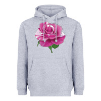 Heather Grey parade day rose Heavyweight Hoodie - LillyAllenDesigns