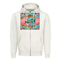 Oatmeal Heather floral turtle Zipper Hoodie - Jasminsmagicworld