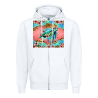 White floral turtle Zipper Hoodie - Jasminsmagicworld