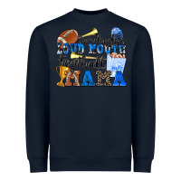 Navy somebody's loud mouth football mama Heavyweight Sweatshirt - Zillion Design Studio