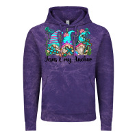 Cloud Purple jesus is my anchor gnomes Vintage Hoodie - Zillion Design Studio