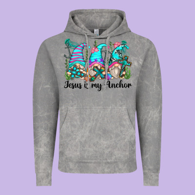 Jesus Is My Anchor Gnomes Vintage Hoodie Designed By Zillion Design Studio