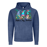 Vintage Denim jesus is my anchor gnomes Vintage Hoodie - Zillion Design Studio