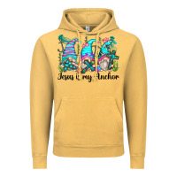 Vintage Mustard jesus is my anchor gnomes Vintage Hoodie - Zillion Design Studio
