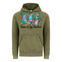 Vintage Olive jesus is my anchor gnomes Vintage Hoodie - Zillion Design Studio