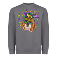 Storm mardi gras  mask beagle Heavyweight Sweatshirt - RanaPortraitStore