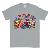 Heather Grey christmas stitch coffee cups Classic Tee - AdoDesignShop
