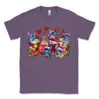Lavender christmas stitch coffee cups Classic Tee - AdoDesignShop