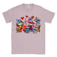 Lilac christmas stitch coffee cups Classic Tee - AdoDesignShop