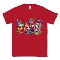 Red christmas stitch coffee cups Classic Tee - AdoDesignShop