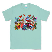 Seafoam christmas stitch coffee cups Classic Tee - AdoDesignShop