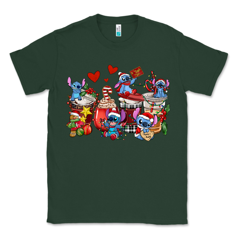 Christmas Stitch Coffee Cups Classic Tee by AdoDesignShop | Teevron
