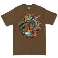 Cacao bucking bronco aztec shape background Premium Tee - Artiststas