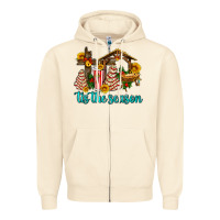 Sandshell tis the seasin with christmas cake abd jesus Zipper Hoodie - AdoDesignShop