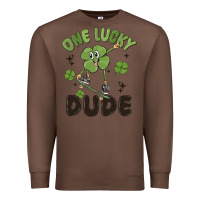 Chestnut one lucky dude Premium Sweatshirt - MaliasSmallBusiness