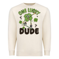 One Lucky Dude Premium Sweatshirt | Teevron