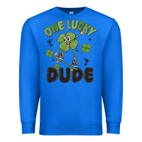 True Royal one lucky dude Premium Sweatshirt - MaliasSmallBusiness