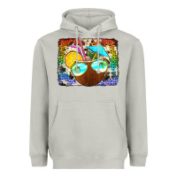 Moon Dust coconut drink with sunglasses Heavyweight Hoodie - Jasminsmagicworld