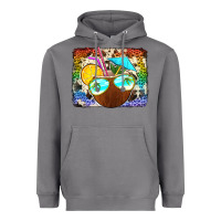 Storm coconut drink with sunglasses Heavyweight Hoodie - Jasminsmagicworld