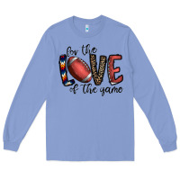 Colony Blue for the love of the game football Long Sleeve Tee - CowhideDigitalArt