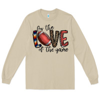 Mushroom for the love of the game football Long Sleeve Tee - CowhideDigitalArt