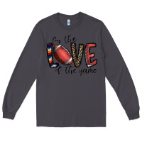 Smoke for the love of the game football Long Sleeve Tee - CowhideDigitalArt