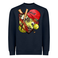 Navy softball home plate Heavyweight Sweatshirt - Zillion Design Studio
