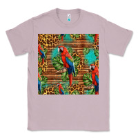 Lilac macaw parrot seamless pattern Classic Tee - HRA Design Shop