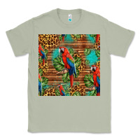 Matcha macaw parrot seamless pattern Classic Tee - HRA Design Shop