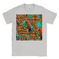 Moon Dust macaw parrot seamless pattern Classic Tee - HRA Design Shop
