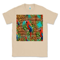 Macaw Parrot Seamless Pattern Classic Tee | Teevron