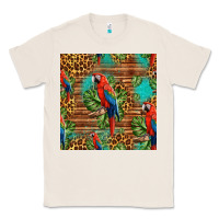 Natural macaw parrot seamless pattern Classic Tee - HRA Design Shop