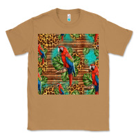 Toasted Coconut macaw parrot seamless pattern Classic Tee - HRA Design Shop