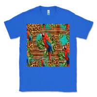 True Royal macaw parrot seamless pattern Classic Tee - HRA Design Shop