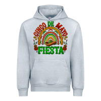 Heather Grey cinco de mayo fiesta rainbow Urban Hoodie - BarkalooDesign